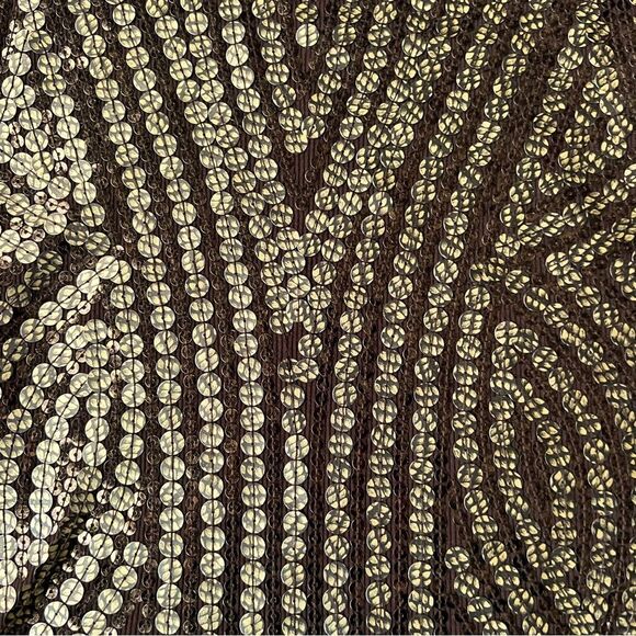 Michael Kors brown / bronze  / gold sequin tank top. Size Medium EUC - Picture 4 of 9
